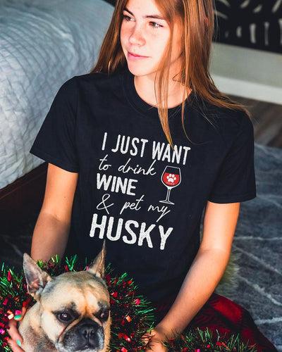 I Just Want To Drink Wine Tee - Pawz