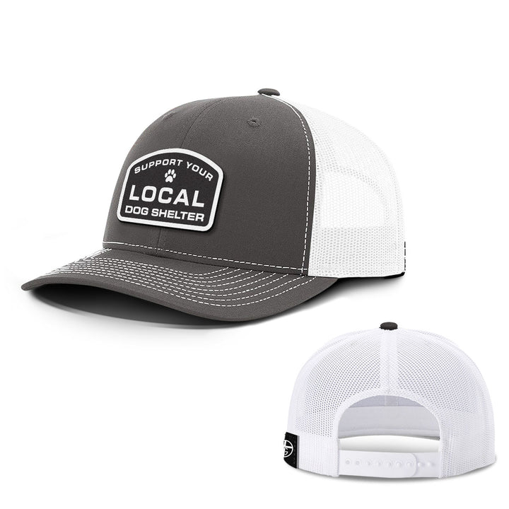 Support Your Local Dog Shelter Patch Hats