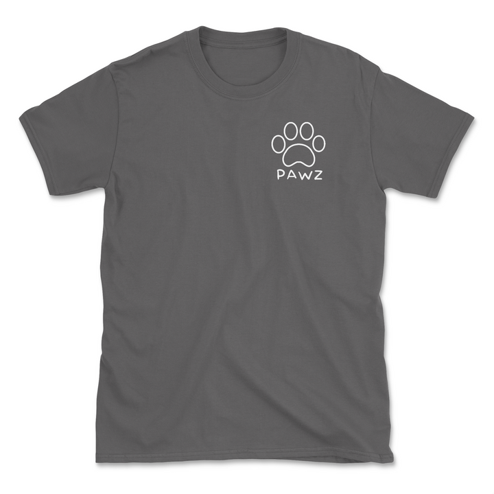 B/W Flag Paw (Adult Short Sleeve T-Shirt)