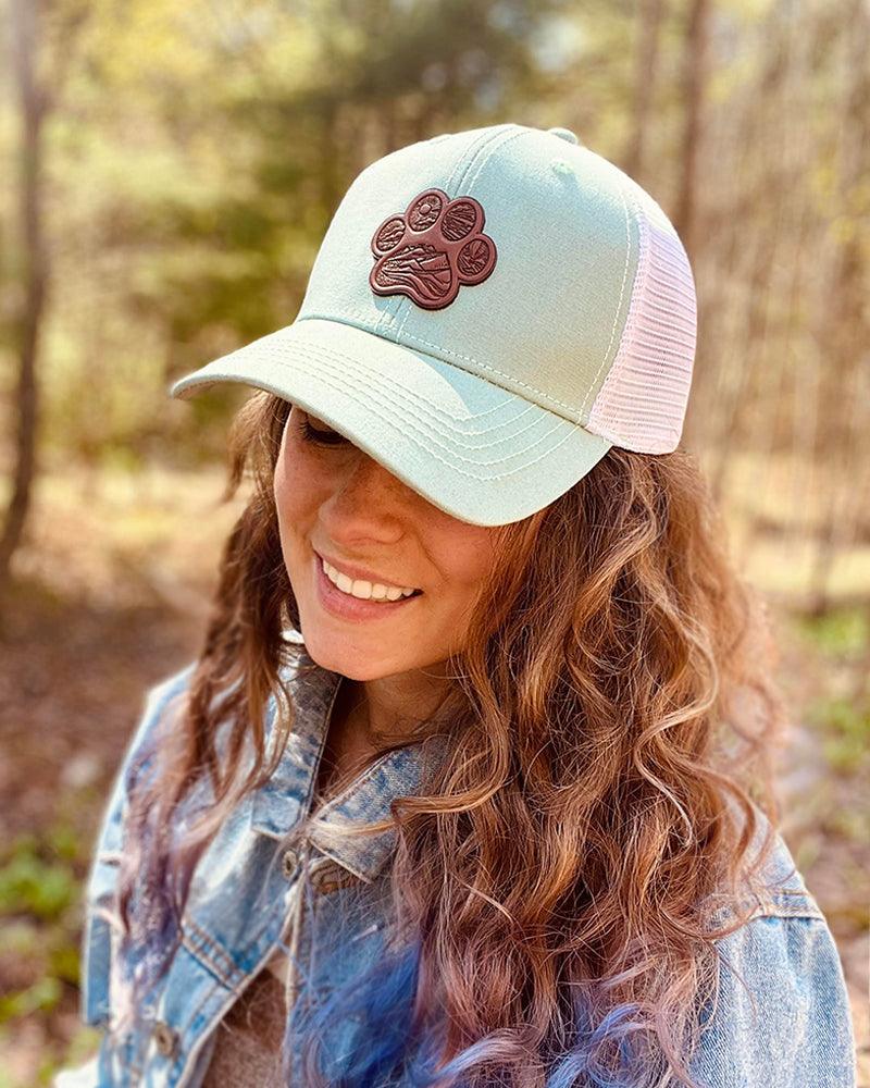 Hiking Leather Patch Women's Hat
