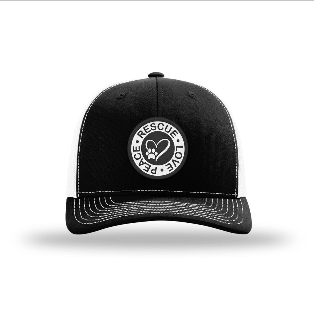 Rescue Love Peace Circle Patch Hats