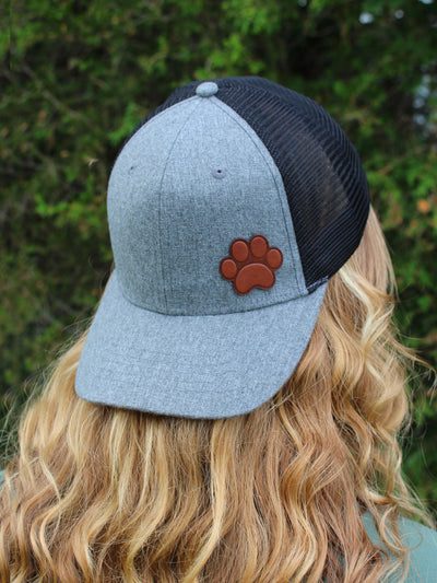 Signature Paw Leather Side Patch Hat - Pawz