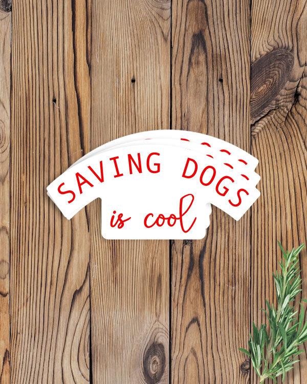 Pawz Saving Dogs Is Cool Vinyl Sticker - Pawz
