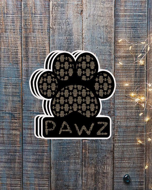 Pawz Golden Hamsa Vinyl Sticker - Pawz