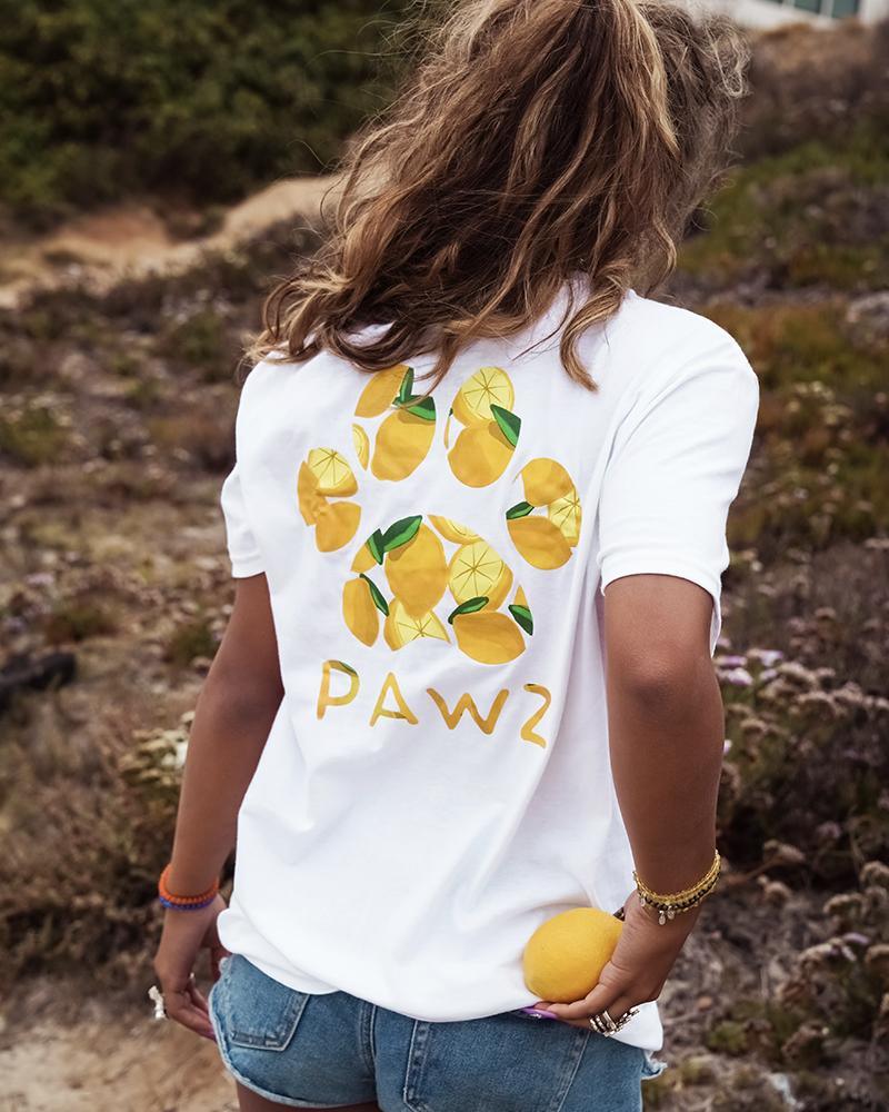 Pawz Lemon Print Tee - Pawz